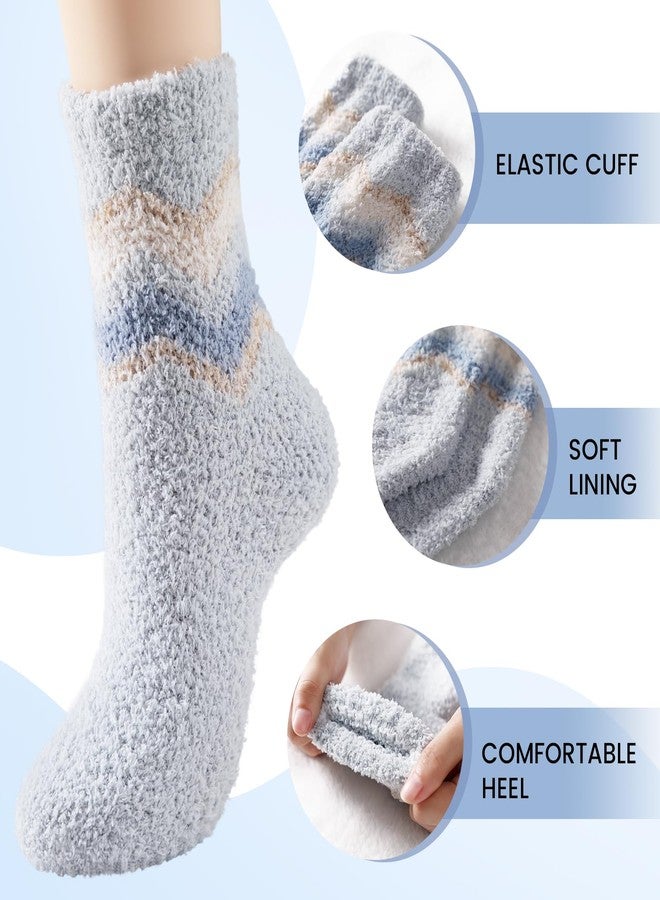 Premillow Fuzzy Socks for Women, Winter Cozy Socks with Coral Fleece, Warm Soft Slipper Sock for Women - Image 5